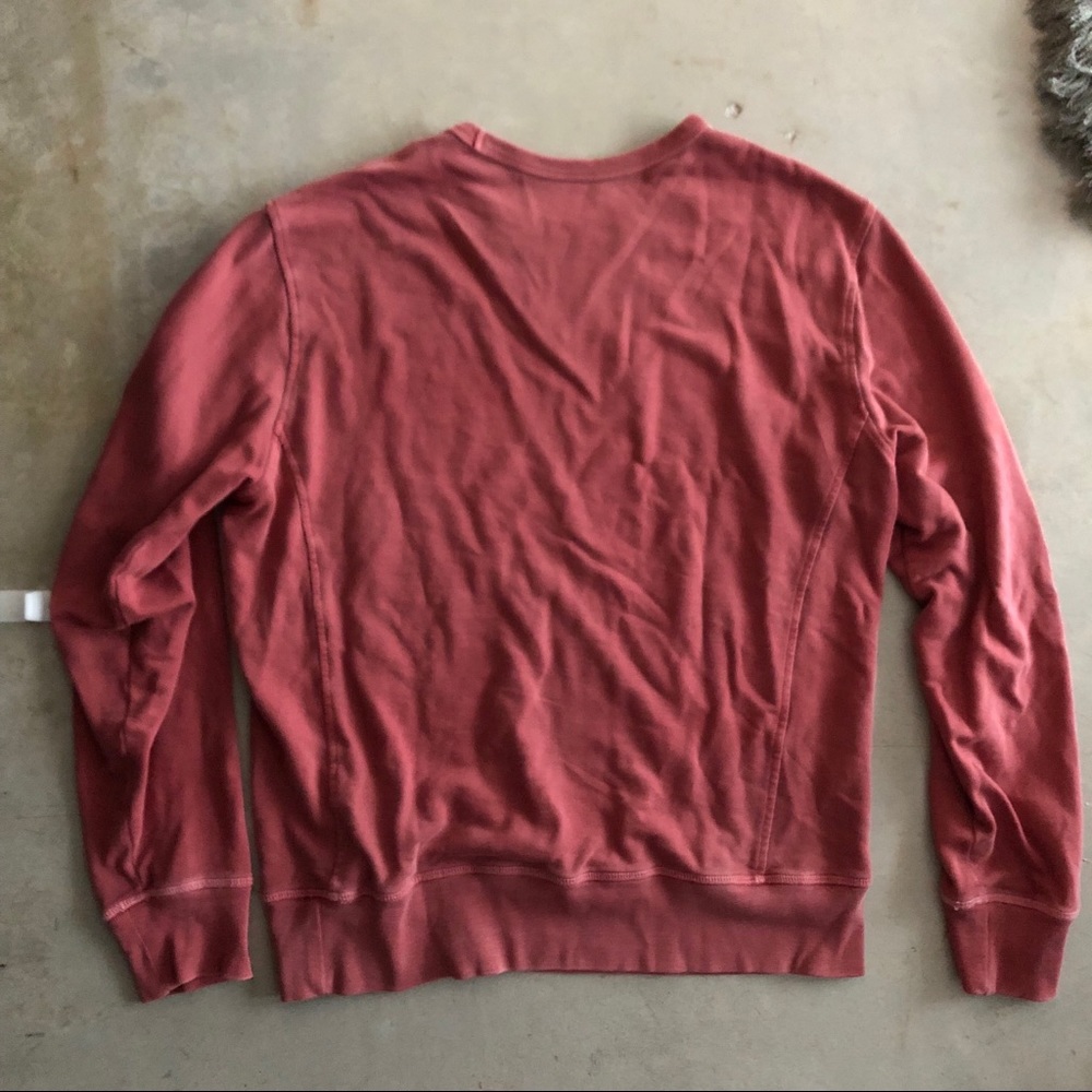 J CREW red garment dyed sweater - Picture 4 of 4